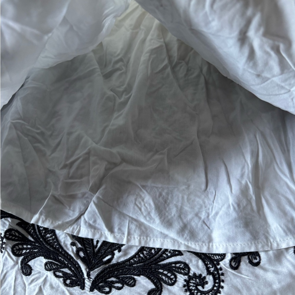 ANTONIO MELANI White Dress with Black Embroidery - Picture 9 of 14